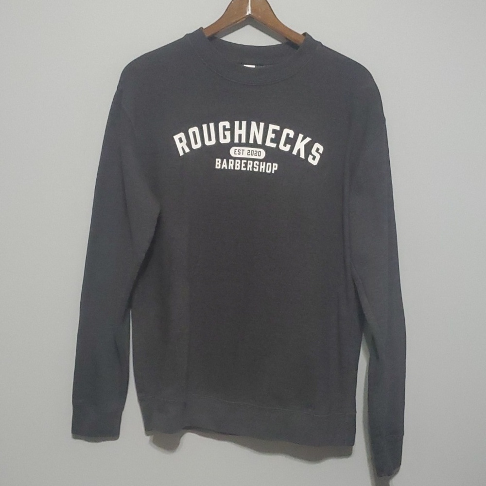 Independent Trading Company mens size large grey white roughnecks barbershop